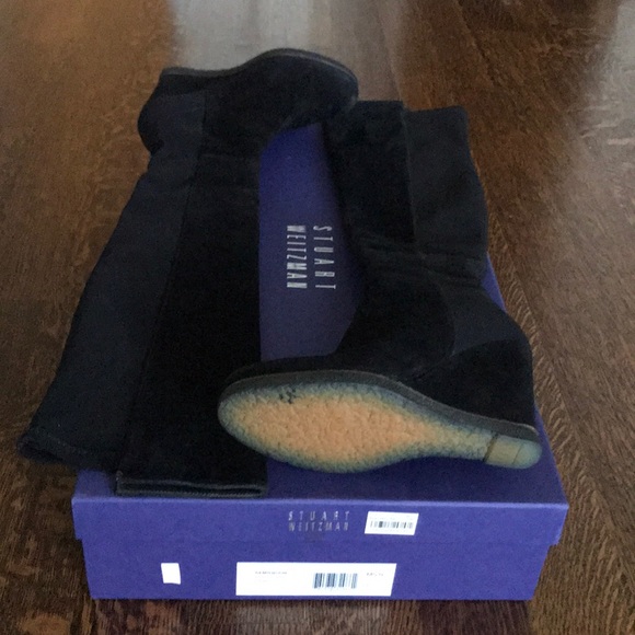 Stuart Weitzman Demiswoon Wedge Elastic Tall Boot - Picture 3 of 5